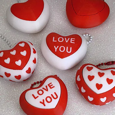 Bộ Sưu Tập Fidget Clicker Valentine - Móc Khóa Trái Tim