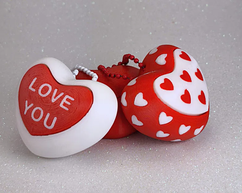 Bộ Sưu Tập Fidget Clicker Valentine - Móc Khóa Trái Tim - Image 7