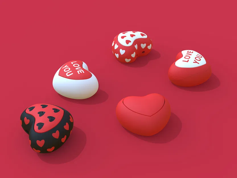Bộ Sưu Tập Fidget Clicker Valentine - Móc Khóa Trái Tim - Image 8