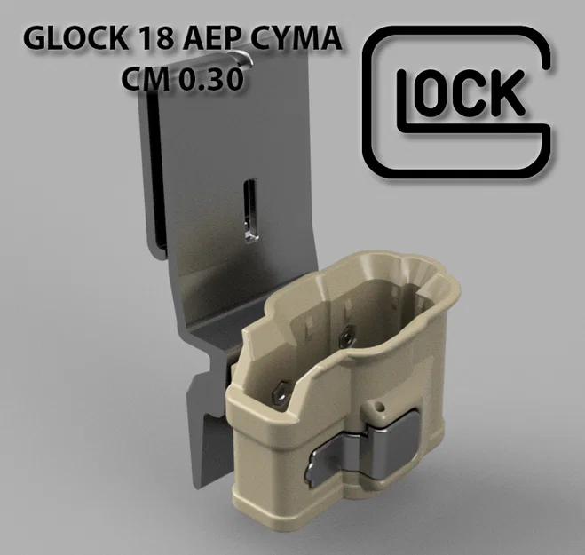 Bao súng Airsoft CYMA Glock 18 AEP CM.030 (gắn Molle hoặc dây lưng) - Image 1