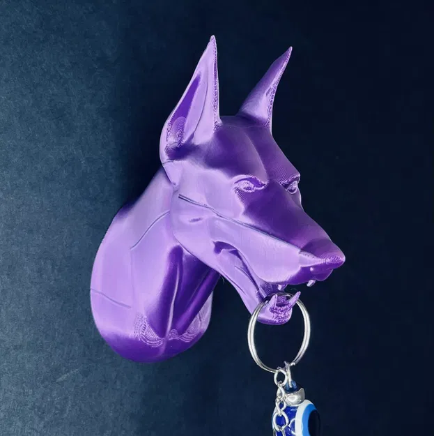 Móc treo chìa khóa gắn tường hình chó Dobermann - Image 6