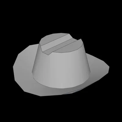 Mũ Cao Bồi In 3D Tương Thích Với Mô Hình Minifig Lego