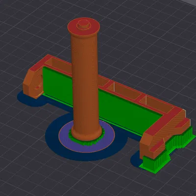 Giá đỡ cuộn nhựa Voron cho nhôm 2020 và vòng bi 608Z