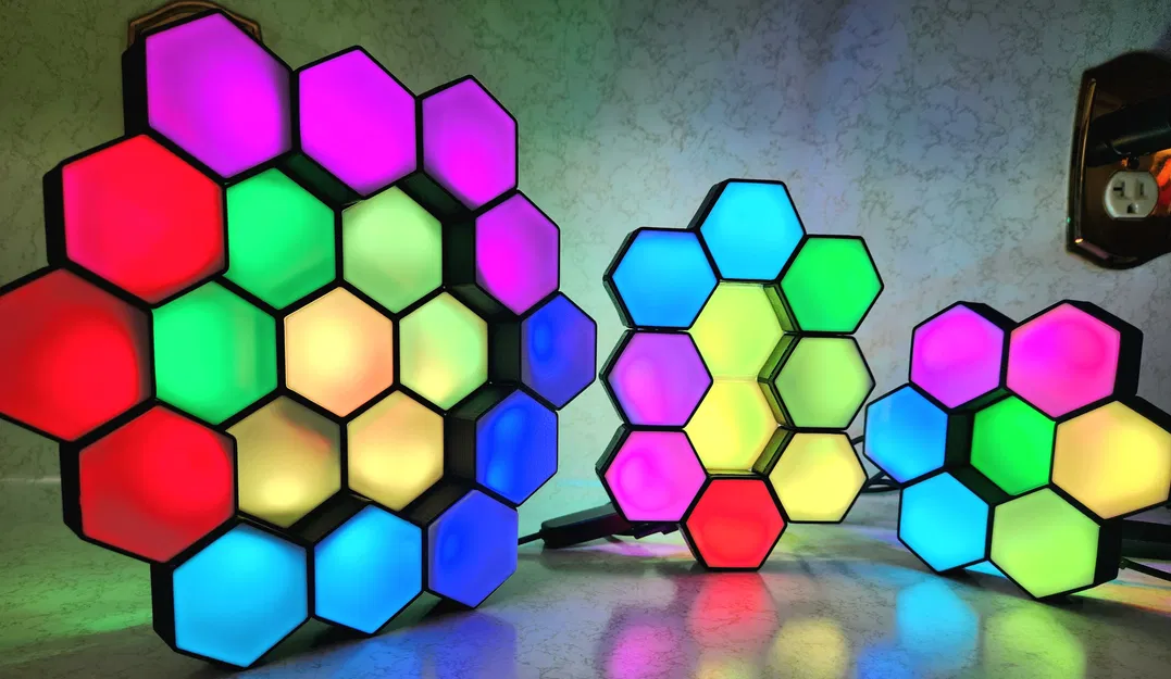 Baby Neopixel Nanoleafs (Không cần vít, không cần support!) - Image 4