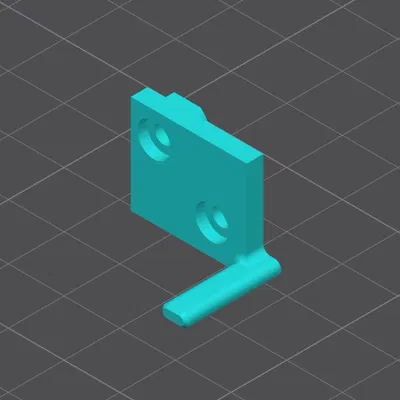 Thanh gạt cắt nhựa thay thế cho Creality K2 Plus - Tự in linh kiện