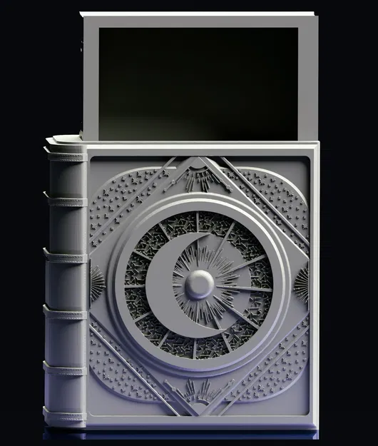 Mẫu in 3D Celestial Spellbook đựng xúc xắc cực chất cho DND - Image 3