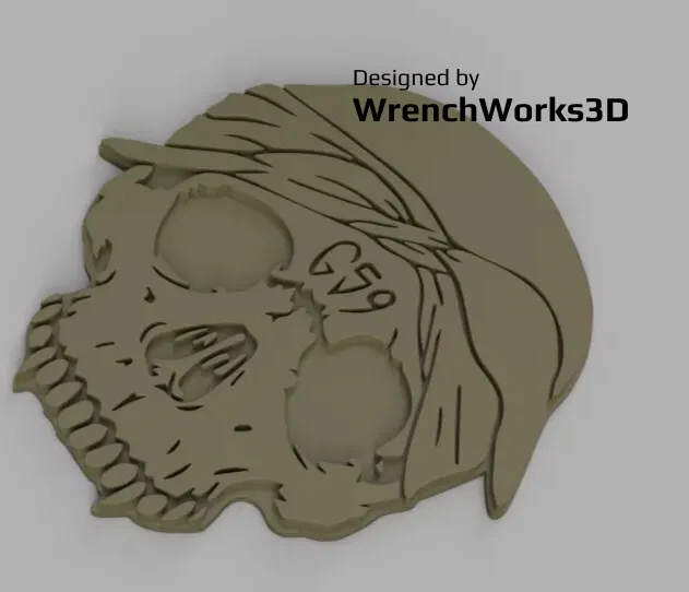 Mô hình huy hiệu đầu lâu G59 (G59 Medallion) trang trí cực chất - Image 1