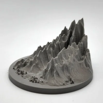 Mô hình địa hình núi hiểm trở Jagged Mountain cho game tabletop