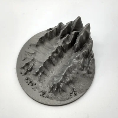 Mô hình địa hình núi hiểm trở Jagged Mountain cho game tabletop