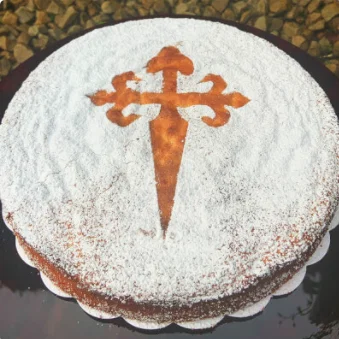 Khuôn rắc đường bột cho bánh Tarta de Santiago (Bánh hạnh nhân Tây Ban Nha)