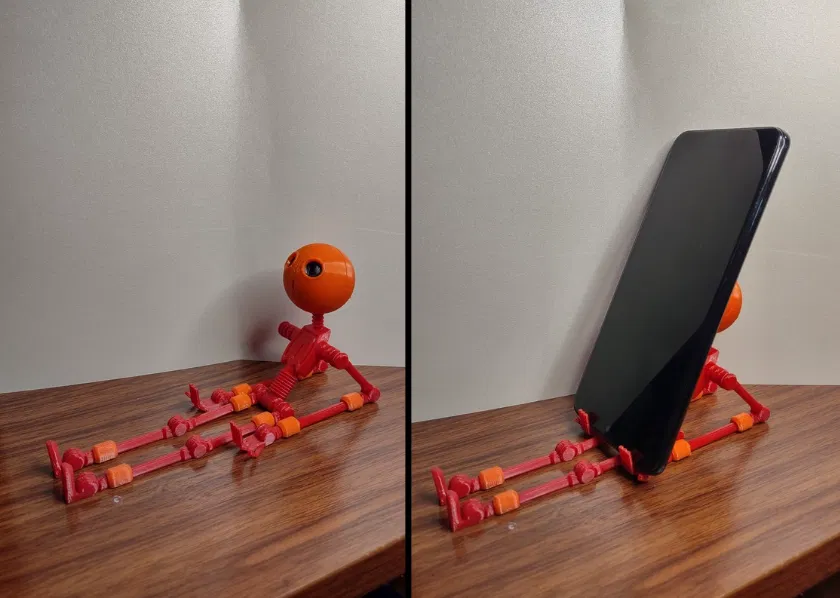 Spindral - Mô hình người que dẻo siêu linh hoạt kiêm giá đỡ điện thoại (Print in Place) - Image 3