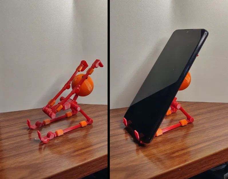 Spindral - Mô hình người que dẻo siêu linh hoạt kiêm giá đỡ điện thoại (Print in Place) - Image 4
