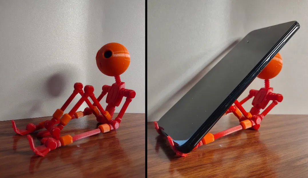 Spindral - Mô hình người que dẻo siêu linh hoạt kiêm giá đỡ điện thoại (Print in Place) - Image 5