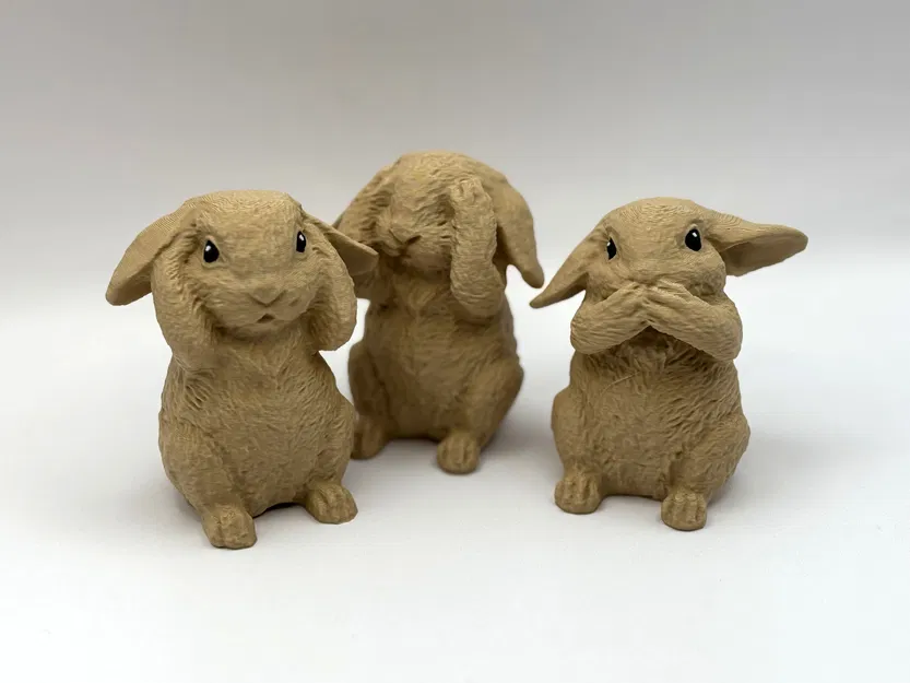 Bộ Ba Thỏ Siêu Đáng Yêu (Three Cute Bunnies) - Image 1