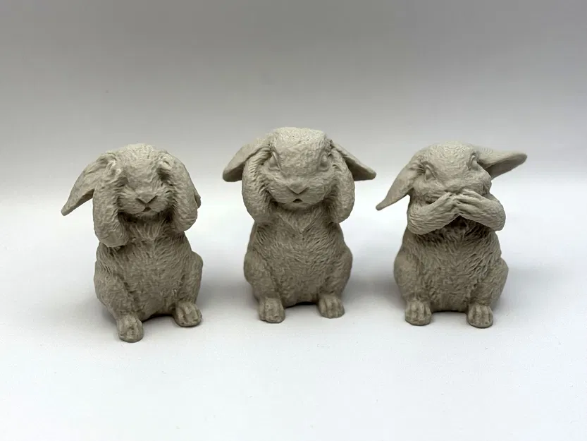 Bộ Ba Thỏ Siêu Đáng Yêu (Three Cute Bunnies) - Image 3