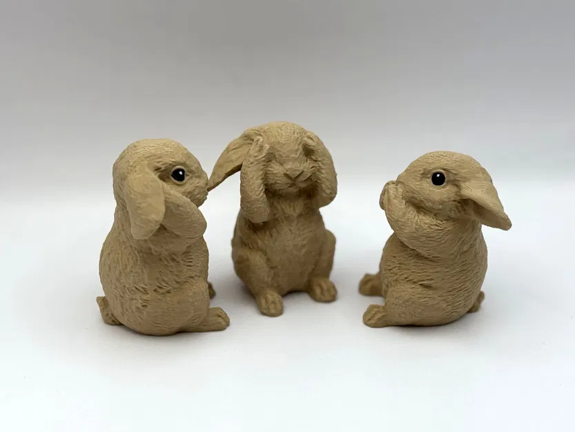 Bộ Ba Thỏ Siêu Đáng Yêu (Three Cute Bunnies) - Image 4