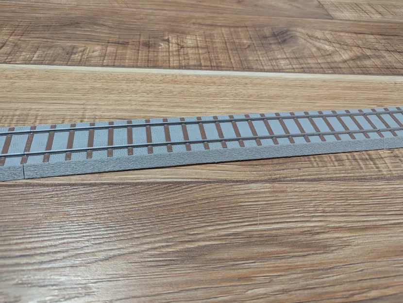 Đường ray Dragon Railway 300mm có đá ba lát (S-gauge) - Image 1
