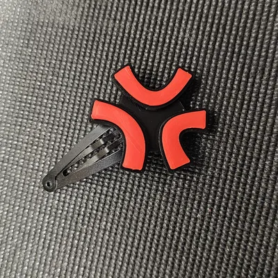 Phụ kiện kẹp tóc biểu tượng giận dữ Anime độc đáo