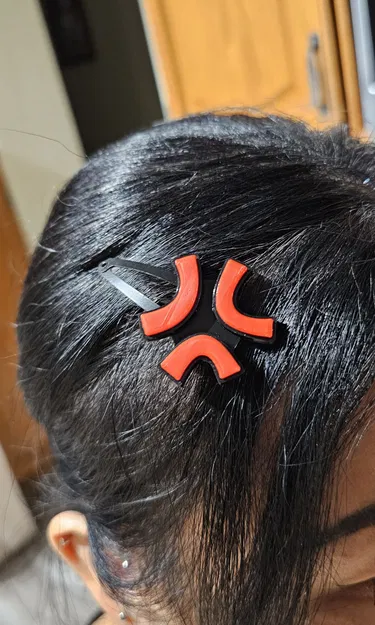 Phụ kiện kẹp tóc biểu tượng giận dữ Anime độc đáo - Image 3