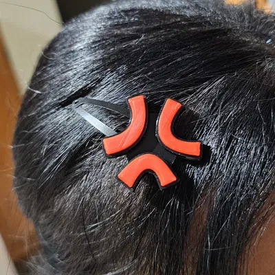 Phụ kiện kẹp tóc biểu tượng giận dữ Anime độc đáo