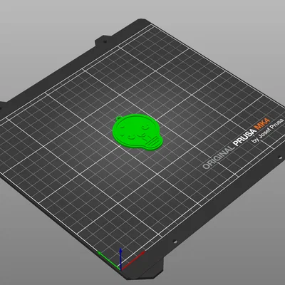 Móc khóa hình bóng đèn cute - Mẫu in 3D đơn giản, dễ thương