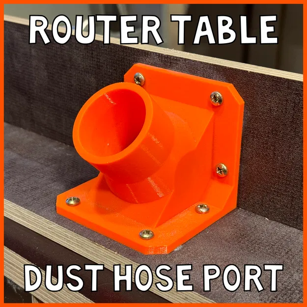 Đầu nối ống hút bụi cho thanh chắn bàn Router tự chế (dùng cho máy hút bụi thông dụng) - Image 1