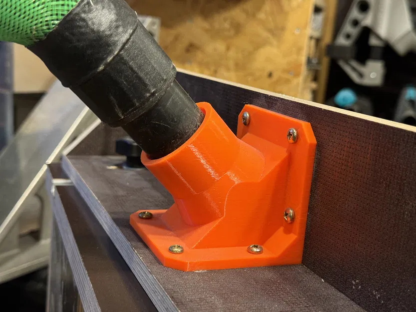 Đầu nối ống hút bụi cho thanh chắn bàn Router tự chế (dùng cho máy hút bụi thông dụng) - Image 2