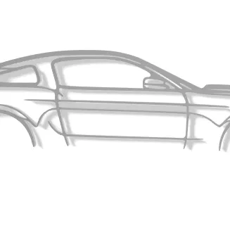 Mô hình 3D Silhouette Ford Mustang GT S197 trang trí độc đáo