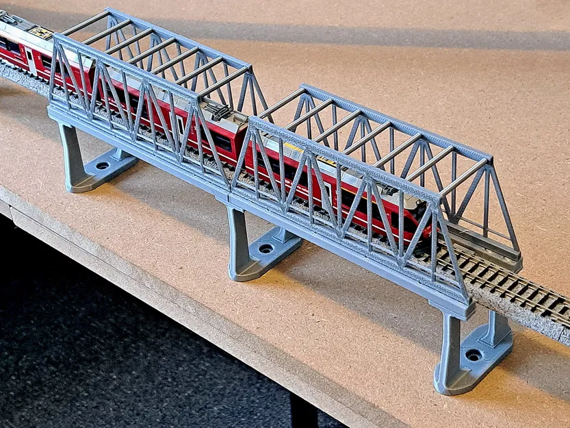 Mô hình Cầu Sắt Đường Sắt Tỉ lệ N (N Scale) - Image 1