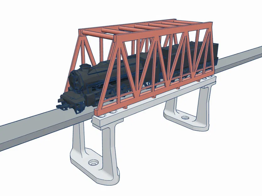 Mô hình Cầu Sắt Đường Sắt Tỉ lệ N (N Scale) - Image 2