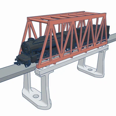Mô hình Cầu Sắt Đường Sắt Tỉ lệ N (N Scale)