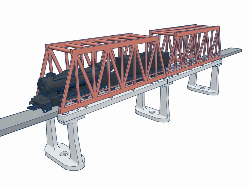 Mô hình Cầu Sắt Đường Sắt Tỉ lệ N (N Scale) - Image 3