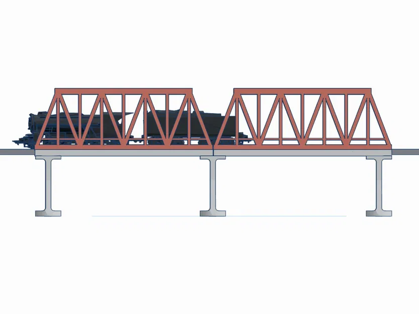 Mô hình Cầu Sắt Đường Sắt Tỉ lệ N (N Scale) - Image 4
