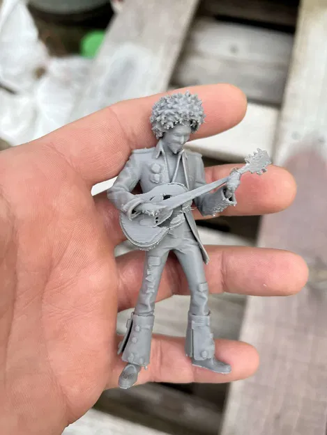 Mô hình nghệ sĩ guitar Jimi Hendrix - Image 2