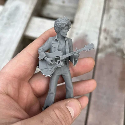 Mô hình nghệ sĩ guitar Jimi Hendrix