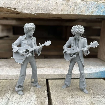 Mô hình nghệ sĩ guitar Jimi Hendrix