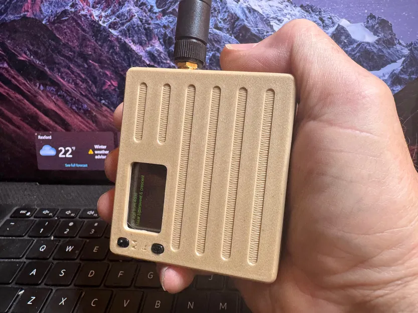 Case cho Heltec T114 V2 Meshtastic Radio kèm GPS và 2 viên pin Lipo 3000mAh - Image 1