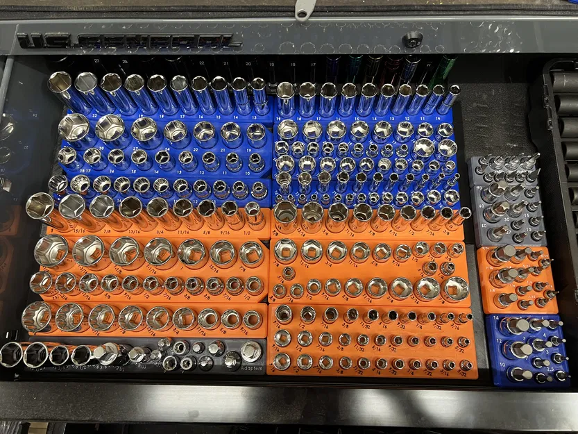 Bộ khay Gridfinity sắp xếp dụng cụ cơ khí Quinn chuyên nghiệp - Image 1