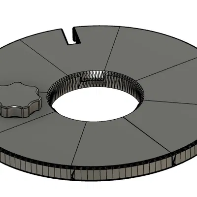 Nắp đậy thùng cho tháp thủy canh mô-đun (tự in 3D)