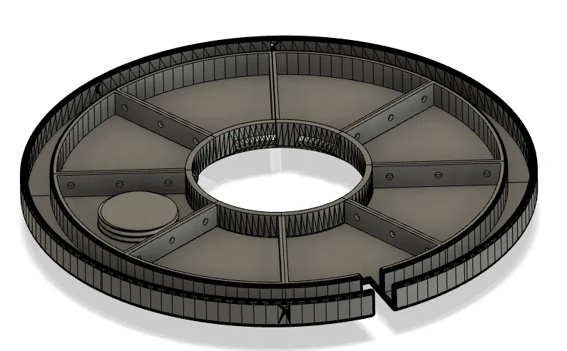 Nắp đậy thùng cho tháp thủy canh mô-đun (tự in 3D) - Image 2