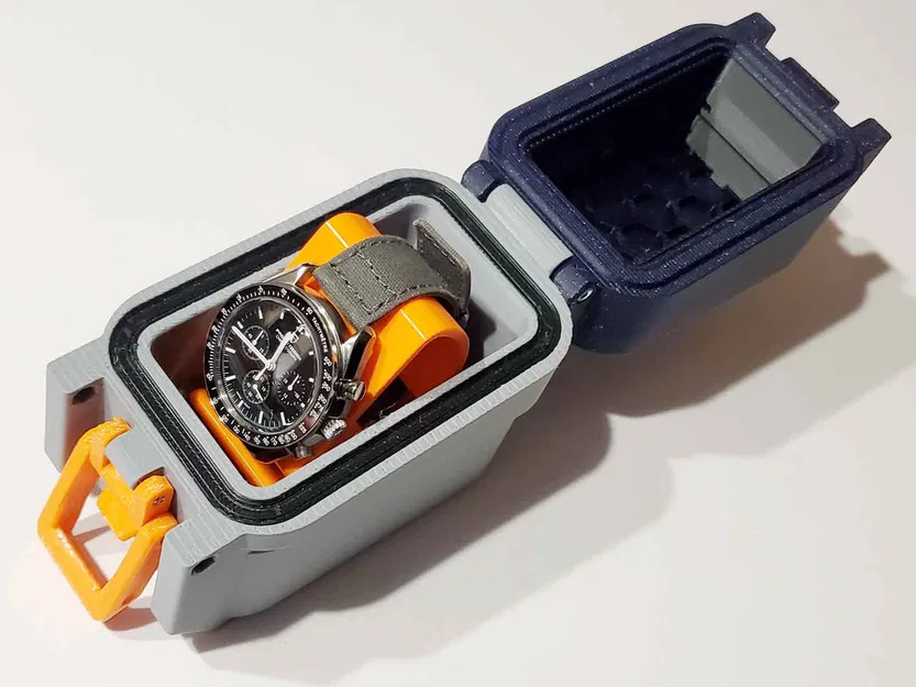 Gridfinity 1x2 Watch Case Version 2.1 (12U) - Hộp đựng đồng hồ in 3D - Image 1