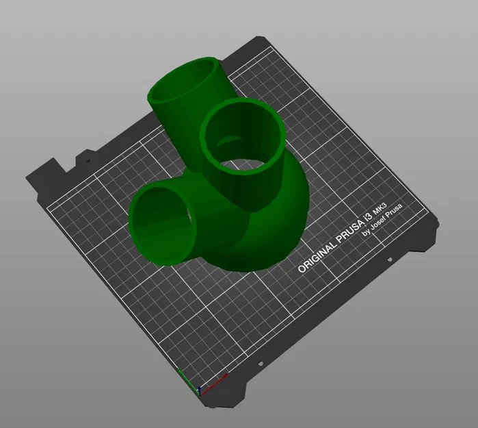 Đầu nối chia ống hút bụi 4 inch ra 3 cổng 2.5 inch - Phụ kiện 3D hữu ích - Image 1