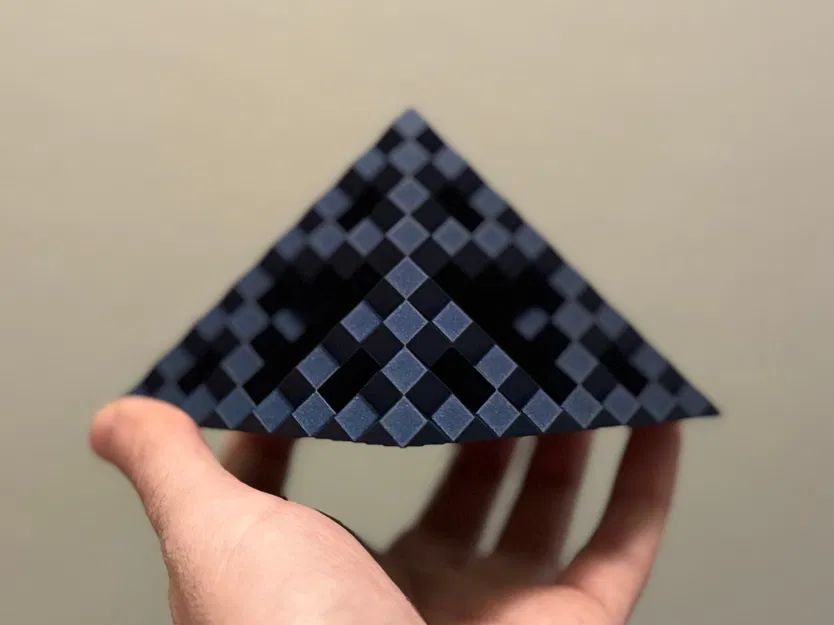 Mô hình Fractal Kim tự tháp Sierpiński Rhombic Dodecahedral - Cấp độ 3 - Image 3