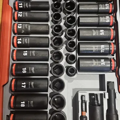 Khay đựng 43 đầu khẩu cho Milwaukee Packout 11 ngăn slim (bên trái)