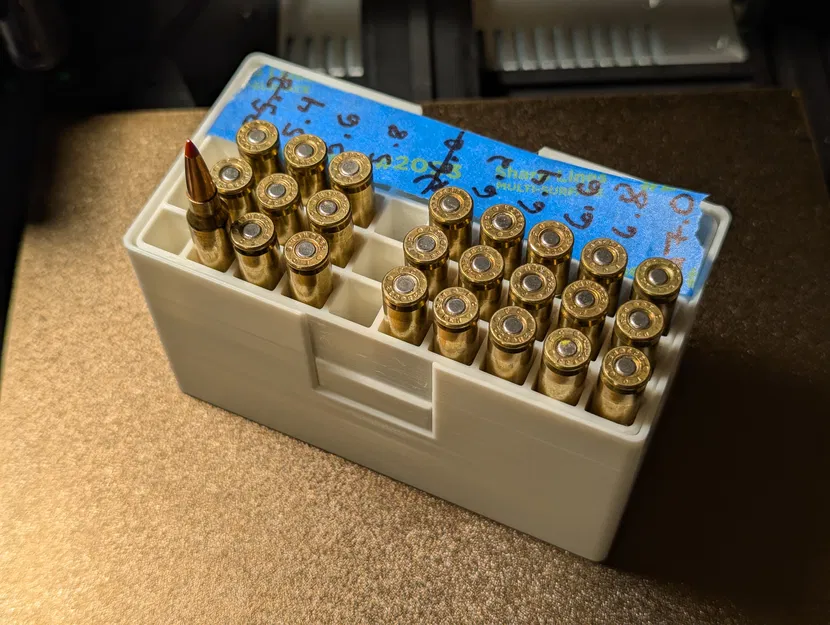 Hộp Đựng Đạn Parametric - Thiết Kế Nắp Chồng Tầng v1 - Image 3