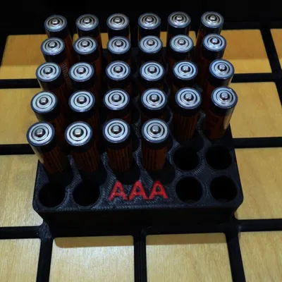 Khay đựng pin AAA Gridfinity 2x2 (in đa màu)