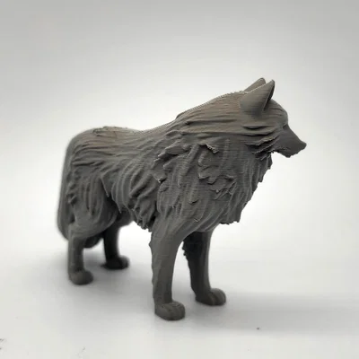 Mô hình Sói Timberwolf Bông Xù