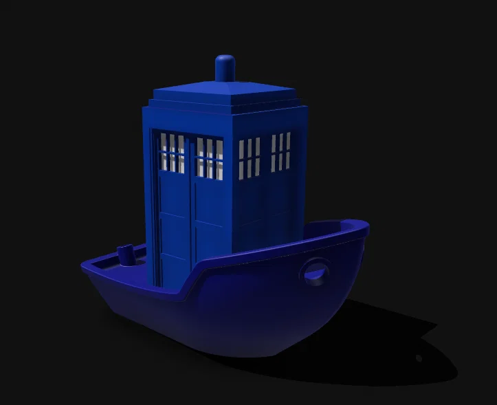 TARDIS Benchy: Mô hình 3D độc đáo kết hợp Doctor Who - Image 1