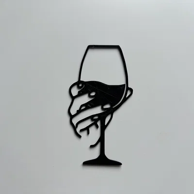 Tranh treo tường hình ly rượu vang #2