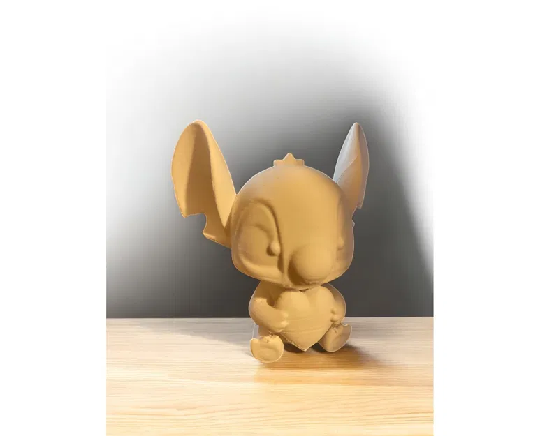 Mô hình Stitch ôm trái tim 3D đáng yêu làm quà tặng Valentine - Image 1